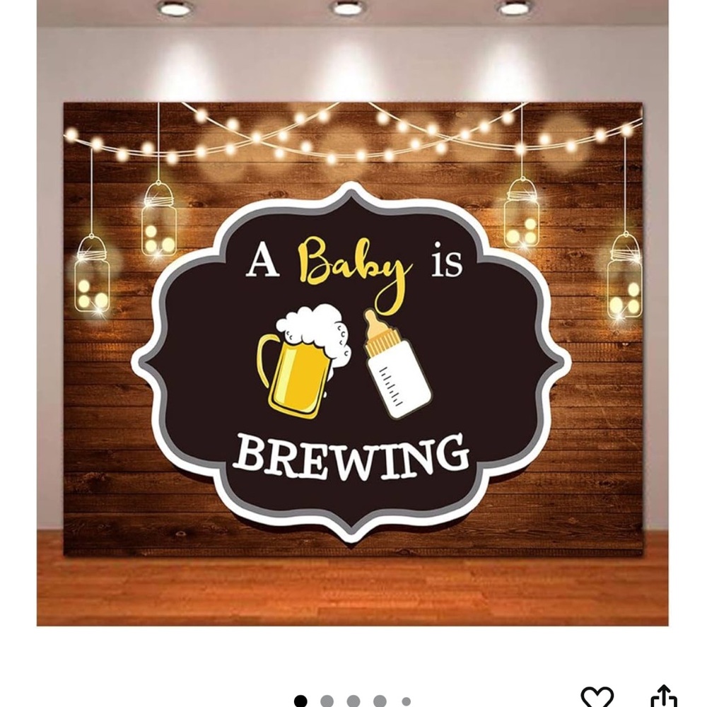 Rustic Brown Baby Shower Banner
